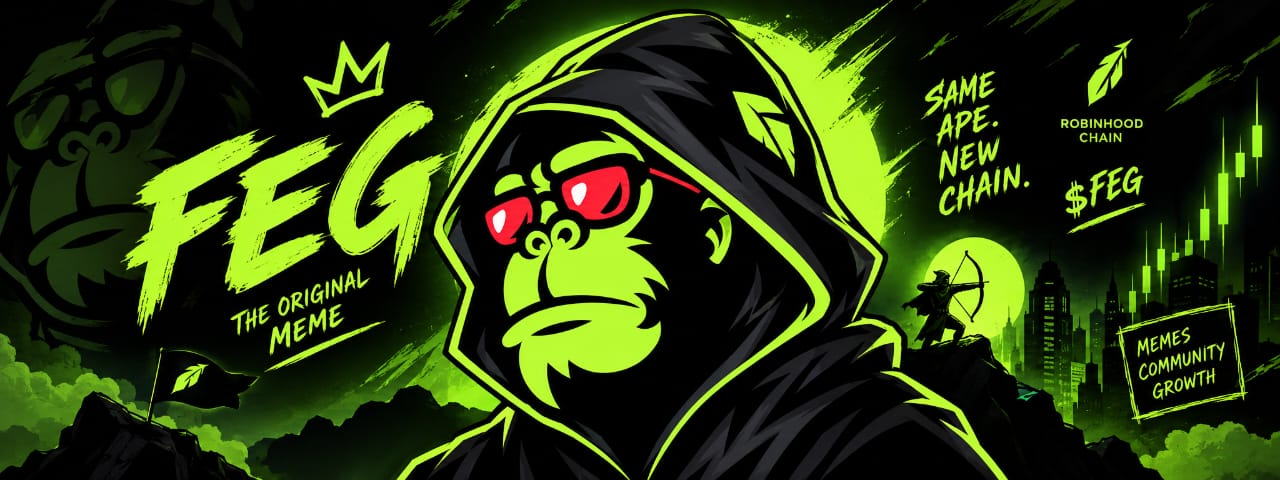 FEG mascot art for the Robinhood Chain migration